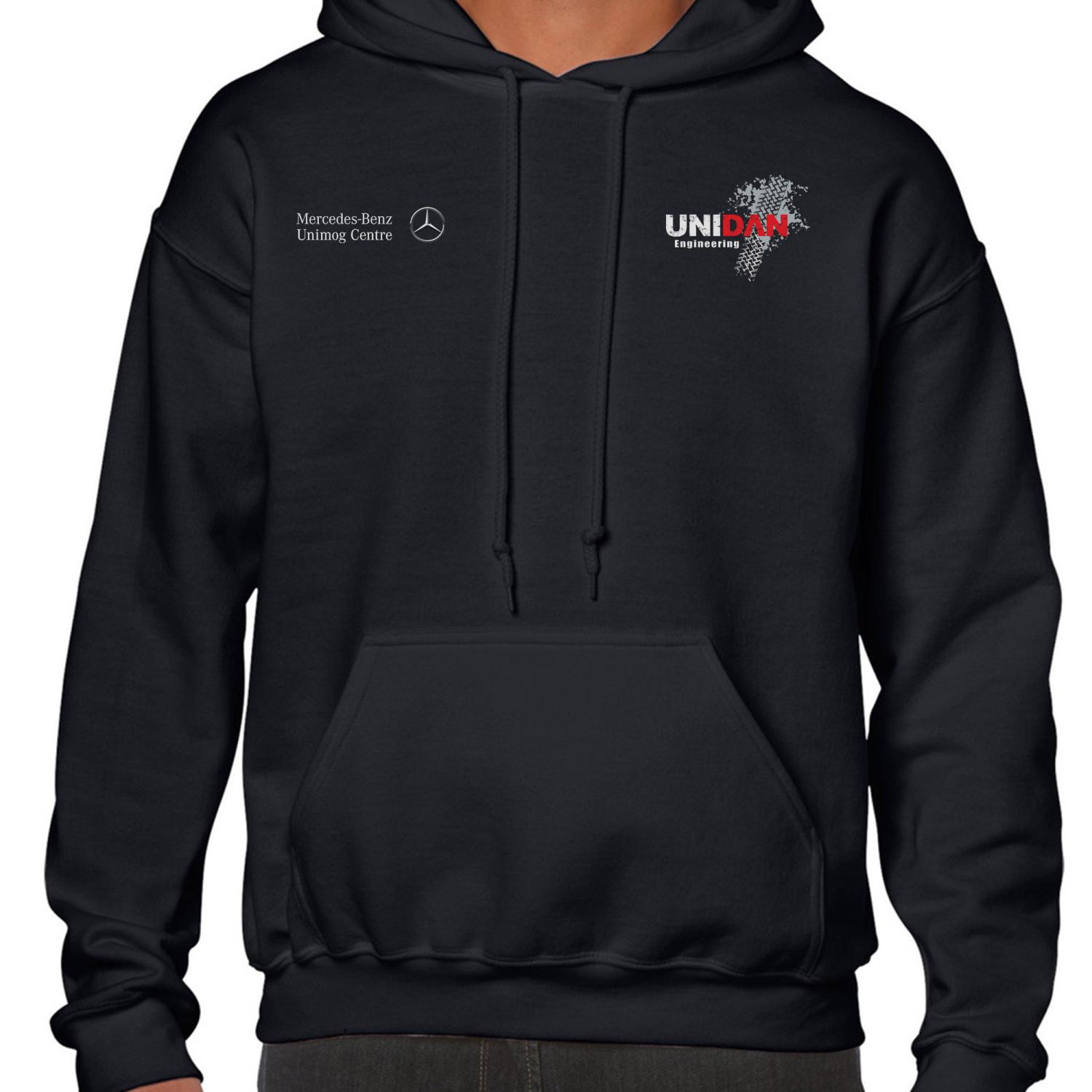 Image 1 for UNIDAN CREW HOODIE BLACK