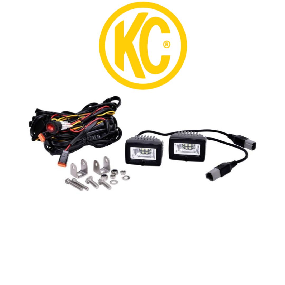 Thumbnail for KC 2 C-Series C2 LED - 2-Light System - 20W Flood Beam