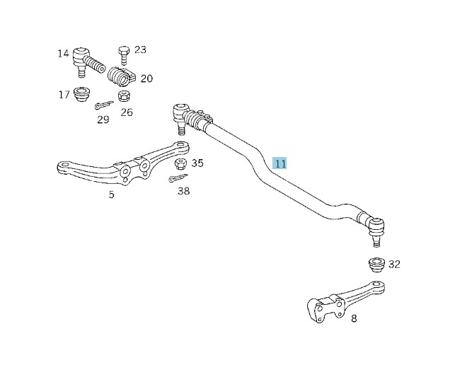 click to enlarge Image 1 for TIE ROD - U1700