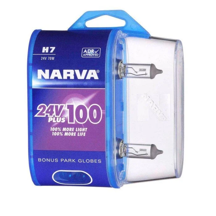 Image 0 for NARVA H7 HEADLIGHT GLOBE - 24V 70W +100 (PAIR)