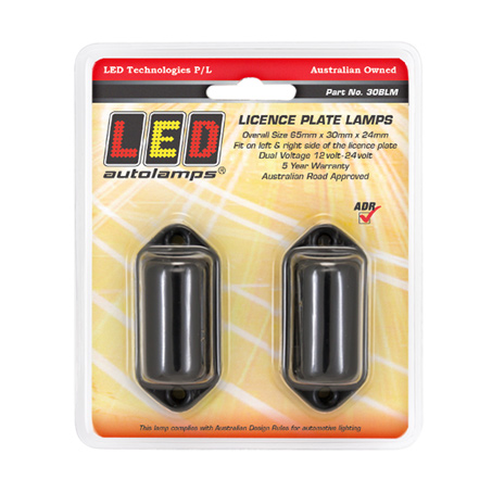 Image 0 for  LED NUMBER PLATE LIGHT 12-24V (PAIR)