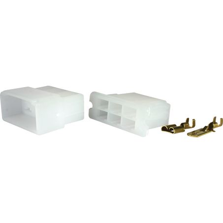 Thumbnail for OEX QC CONNECTOR MALE-FEMALE WHITE 6 POLE